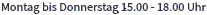 Oeffnungszeiten
